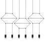 King Home FLUSSO LINE JD0032-6P Závesná lampa 6x3W/G9 3000K 1440LM IP20
