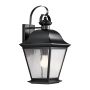Kichler Mount Vernon KL-MOUNT-VERNON2-L-BK Stena svietidlo 1x60W/E27 ip44