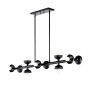 Kichler Palta KL-PALTA-LP10-BK Závesná lampa 10x40W/E14 IP20