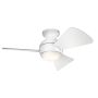 Kichler Sola KLF-SOLA-34-WHT Ventilátor 1x10W/LED 3000K 1116 lm IP23