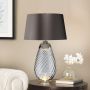 Elstead Lighting LENA LARGE LENA-TL-L-SMOKE Stolná lampa 1X7W/GU10+1x60W/E27