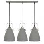 Italux FRANKLIN MD-HN8026S-3-GR+S.NICK Závesná lampa 3x60W/E27