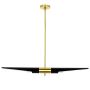King Home APOLLO MD21419-2M.BLACK.GD Závesná lampa 2x40W/E27 IP20