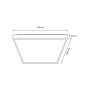 Milagro QUADRO ML7932 Stropné svietidlo 1x66W/LED 3000K-6000K 7050lm IP20