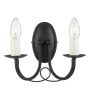 Elstead Lighting MINSTER MN2-BLACK Stena svietidlo 2x60W/E14