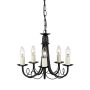 Elstead Lighting MINSTER MN5-BLACK Žiarovka 5x60W/E14