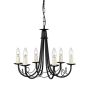 Elstead Lighting MINSTER MN6-BLACK Žiarovka 6x60W/E14