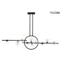 King Home ALURE LINE TWIN MSE010100347 Stropná lampa 11x5W|1x17W/G9|LED 3000K 1360LM IP20