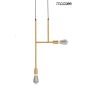 King Home RIVA MSE010100395 Závesná lampa 2x40W/E27 IP20