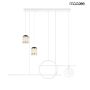 King Home STARS MSE010100343 Závesná lampa 1x46W/LED 3000K 3680LM IP20