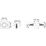 Zuma Line FINN OB2211CL02-B Vstavané downlight svetlo 1x50W/GU10