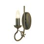Elstead Lighting OLIVIA OV1-BLK-GOLD Stena svietidlo 1x60W/E14
