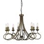 Elstead Lighting OLIVIA OV8-BLK-GOLD Žiarovka 8x60W/E14
