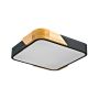Italux Santer PLF-13187-BK-WO Stropné svietidlo 1x24W/LED 3000K 2400lm IP20
