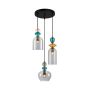 Italux Busco PND-30263-3A-BRO-SG Závesná lampa 3x40W/E27 IP20