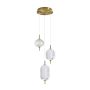 Italux Corado PND-81438-3-GD Závesná lampa 1x23W/LED 3000K 2104lm IP20