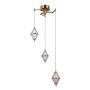 Italux Fuente PND-34395-3-HBR Závesná lampa 3x15W/LED 3000K 1108lm IP20