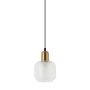 Italux LAMEZIA PND-67594-1-BRO+CL Závesná lampa 1x40W/E27 IP20