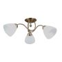 Italux Lugano PND-5643-3-HBR Stropná lampa 3x40W/E27 IP20