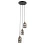 Italux Menfi PND-44236-3-BK-GD Závesná lampa 3x40W/E27 IP20