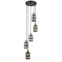 Italux Menfi PND-44236-5-BK-GD Závesná lampa 5x40W/E27 IP20