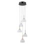 Italux Montiela PND-34374-5-BK Závesná lampa 5x25W/LED 3000K 1286lm IP20