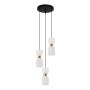 Italux Monza PND-57602-3-BK+BRO Závesná lampa 3x40W/E27 IP20