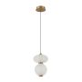 Italux Nico PND-8545-2-AB-WH Závesná lampa 1x8W/LED 3000K 825lm IP20