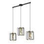 Italux PRIMERO PND-44003-3-BK-GD Závesná lampa 3x60W/E27 IP20