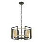 Italux PRIMERO PND-44003-4-BK-GD Závesná lampa 4x60W/E27 IP20