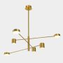 Italux REMDAL PND-16374-6-COP-GD-4K Závesná lampa 36W/LED 4000K 2700LM IP20