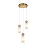Italux Santos PND-95331-3-BRSS Závesná lampa 3x40W/G9 IP20