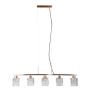 Italux Simona PND-40814-5-HBR Závesná lampa 5x40W/E14 IP20