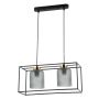 Italux SINELLA PND-23231-2-BK+SG Závesná lampa 2x40W/E27 IP20