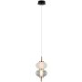 Italux Testa PND-84938-2-BK Závesná lampa 1x8W/LED 3000K 500lm IP20