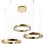 Step Into Design CIRCLE 3in1 DN924-60+60+60 gold Závesná lampa 3x80W/LED 3000K 9000lm IP20