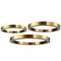 Step Into Design CIRCLE 3in1 ST-8848-40+60+60 brass Závesná lampa 3x85W/LED 3000K 8075lm IP20