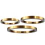 Step Into Design CIRCLE 3in1 ST-8848-40+60+80 brass Závesná lampa 3x93W/LED 3000K 8835lm IP20