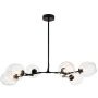 Step Into Design MODERN ORCHID ST-1232-6 black transparent Stropná lampa 6x60W/E27 IP20