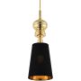 Step Into Design QUEEN MP-8846-18 black gold Závesná lampa 2x60W/E27 IP20