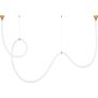 Step Into Design SNAKE MD1021-4 gold Závesná lampa 1x60W/LED 3000K IP20