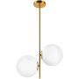 Step Into Design VENUS ST-5025-2 BRASS Stropná lampa 2x60W/E27 IP20