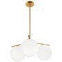 Step Into Design VENUS ST-5026-3 BRASS Stropná lampa 3x60W/E27 IP20