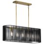 Quintiesse LINARA QN-LINARA-ISLE-BK Závesná lampa 5x60W/E27