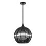 Quintiesse Maddox QN-MADDOX-P-S-BK-BK Závesná lampa 1x60W/E27 IP44