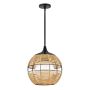 Quintiesse Maddox QN-MADDOX-P-S-BK-CAM Závesná lampa 1x60W/E27 IP44