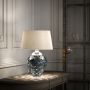 Quintiesse SAMARA QN-SAMARA-TL-BLU Stolná lampa 1x60W/E27+1x7W/GU10 3000K 620LM