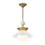 Quintiesse Saucer QN-SAUCER-1P-M-AB-OPAL Závesná lampa 1x40W/E27 IP20