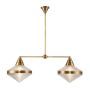 Quintiesse Willard QN-WILLARD-LP2-VBS-PG Stropná lampa 2x60W/E27 IP20