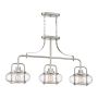 Elstead Lighting QUOIZLE QZ-TRILOGY-ISLE-BN Žiarovka 3x60W/E27